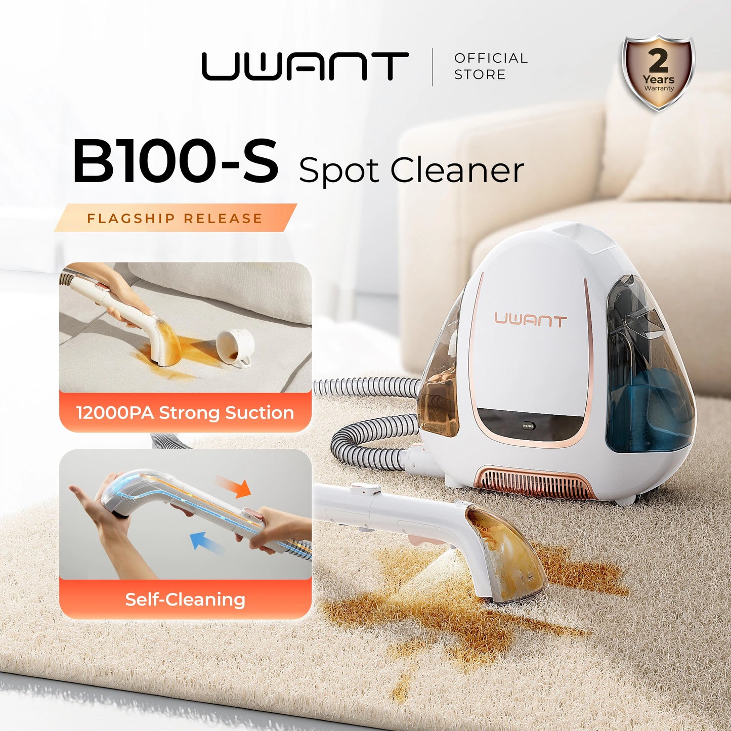 UWANT B100S Portable Spot Cleaner Uwant-my