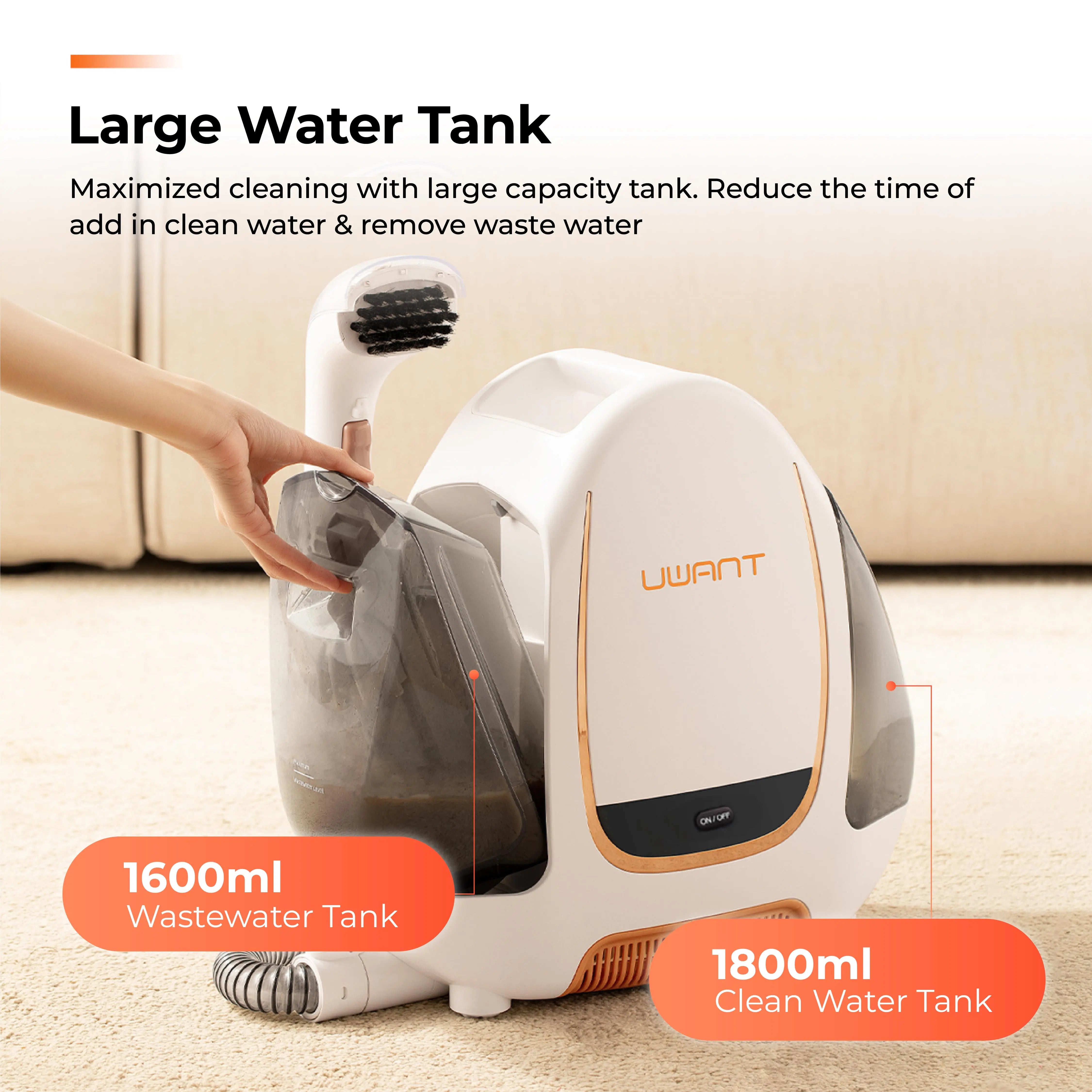 【未使用】UWANT B100-S ウォッシャークリーナー UWANT-Spot-Cleaner-B100-S-