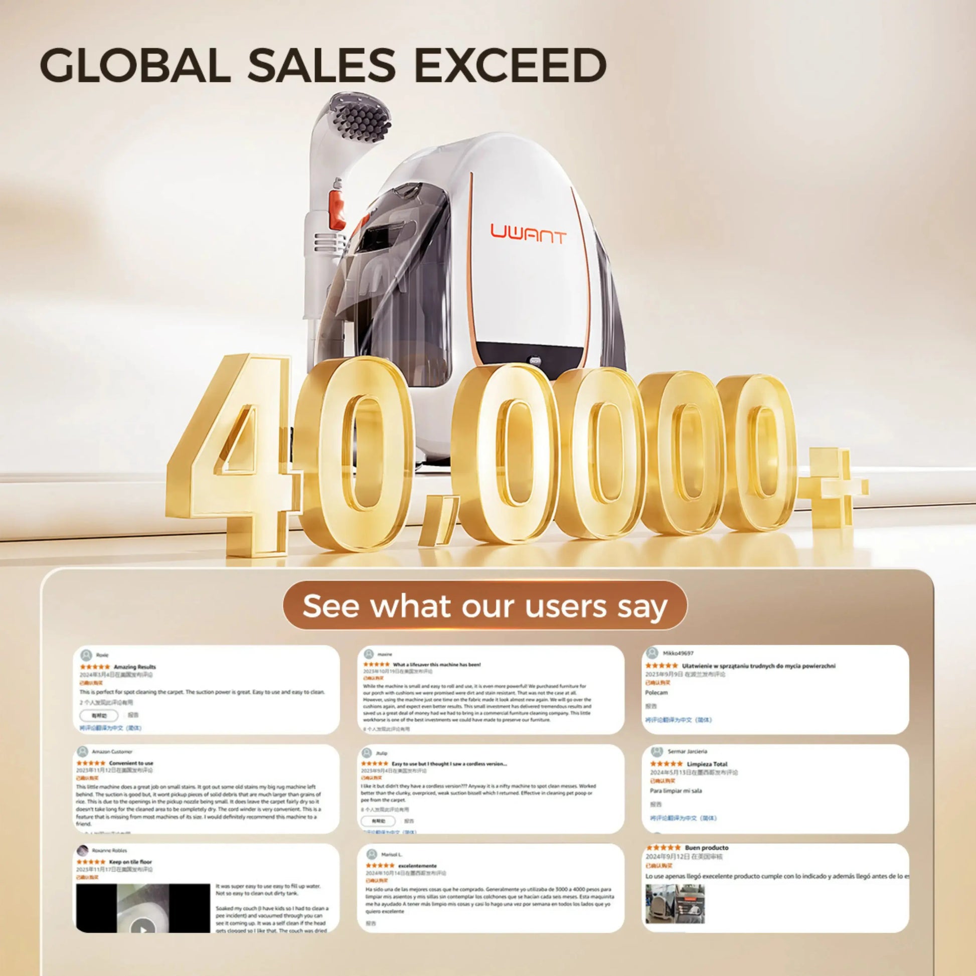 UWANT B100S Portable Spot Cleaner Uwant-my
