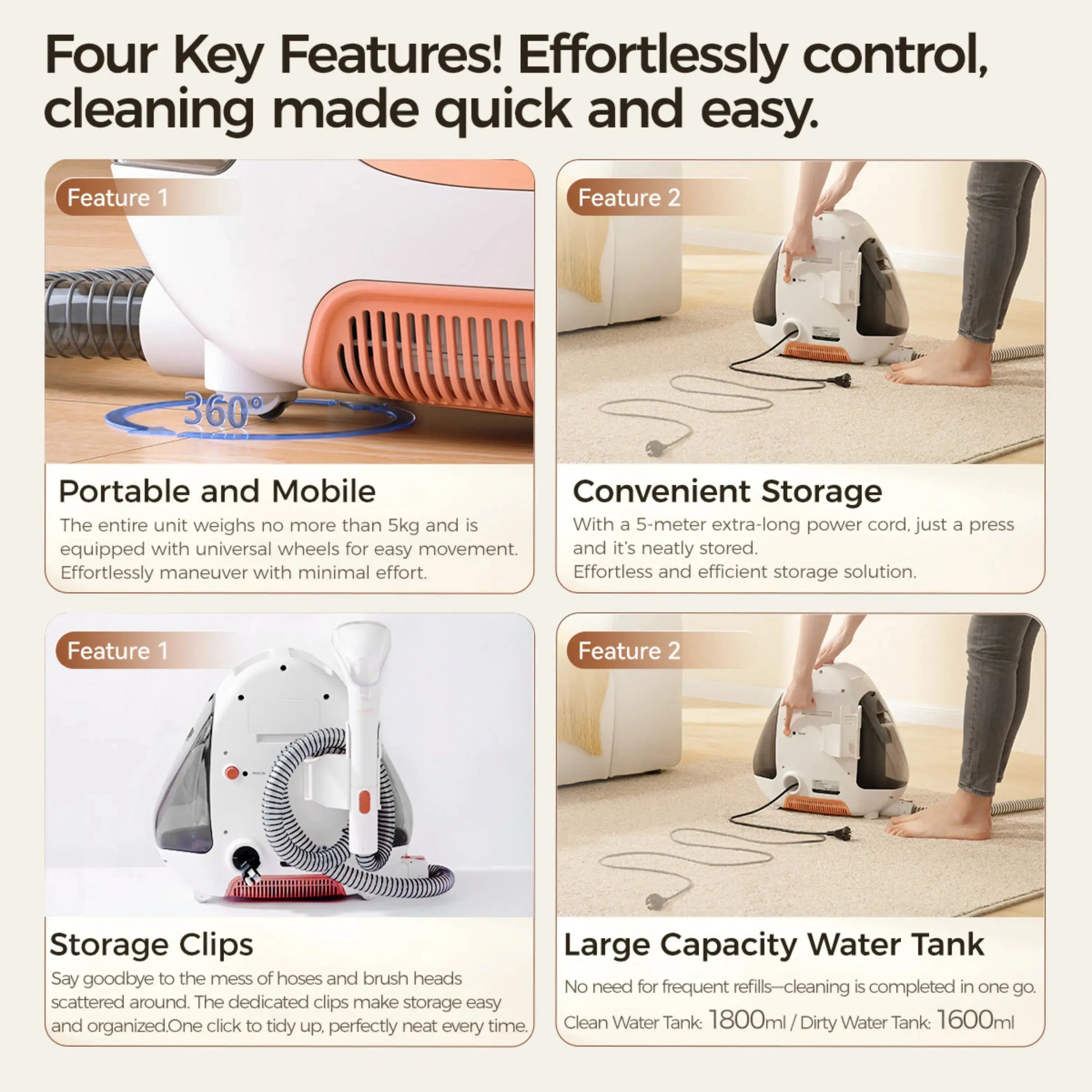 UWANT B100S Portable Spot Cleaner Uwant-my