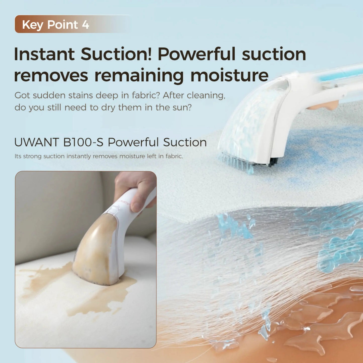 UWANT B100S Portable Spot Cleaner Uwant-my
