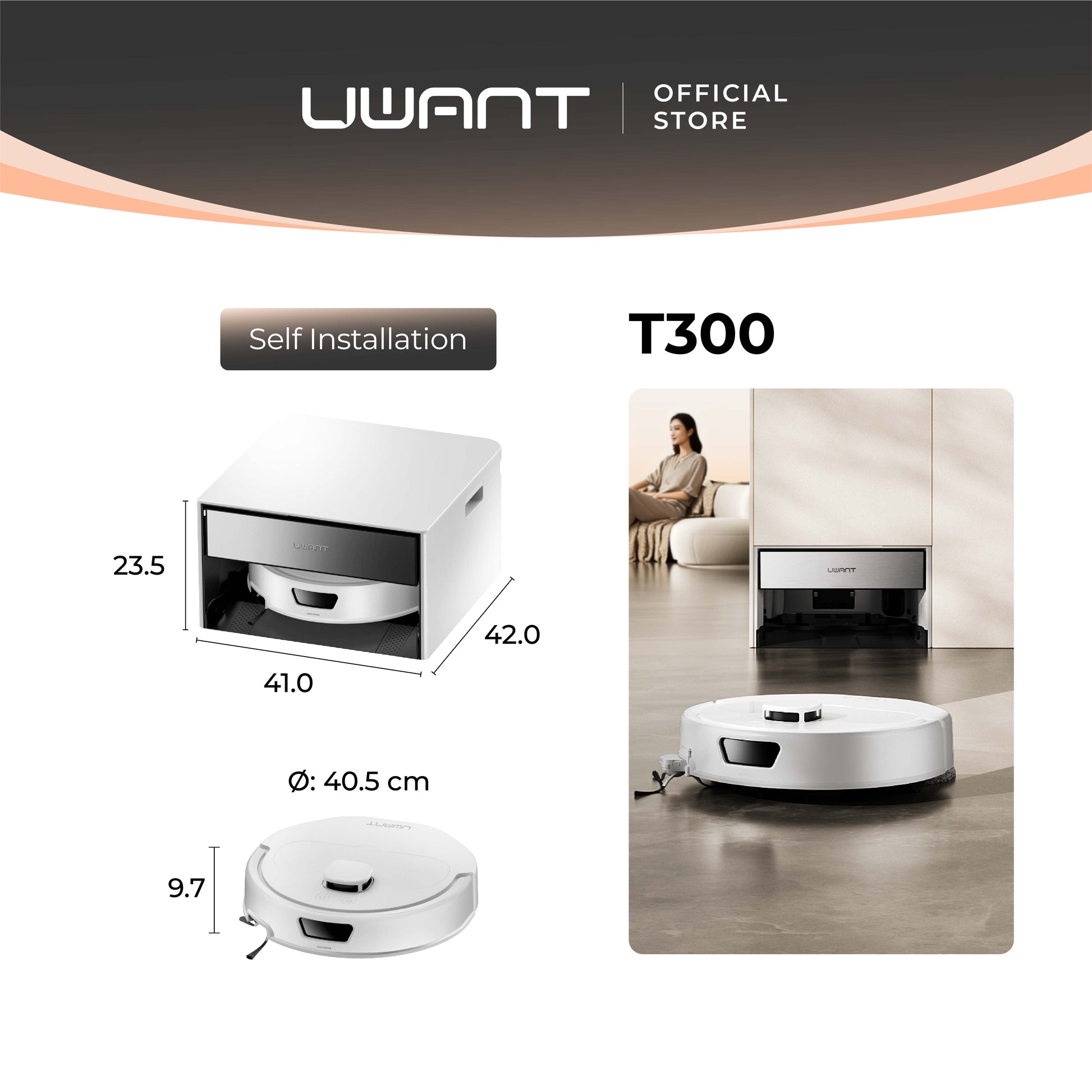 UWANT T300 Smart Robot Vacuum Uwant MY