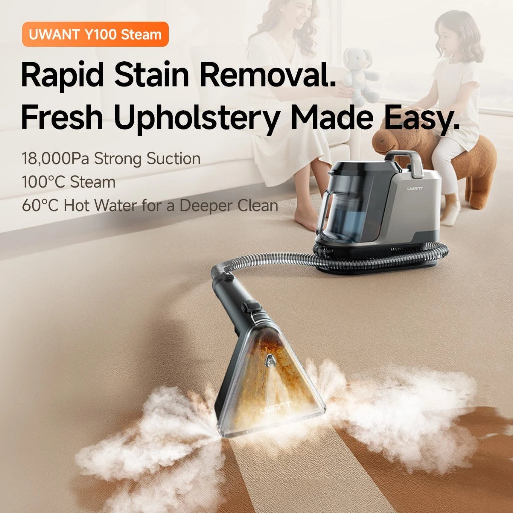 Uwant Y100 Steam Fabric Spot Cleaner | High-Temp Steam